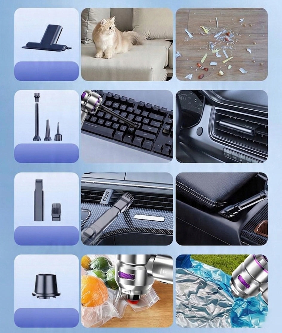 Cordless Home Car Vacuum Cleaner 16000Pa Rechargeable 2in1 Blower Manufacturer code YIMI