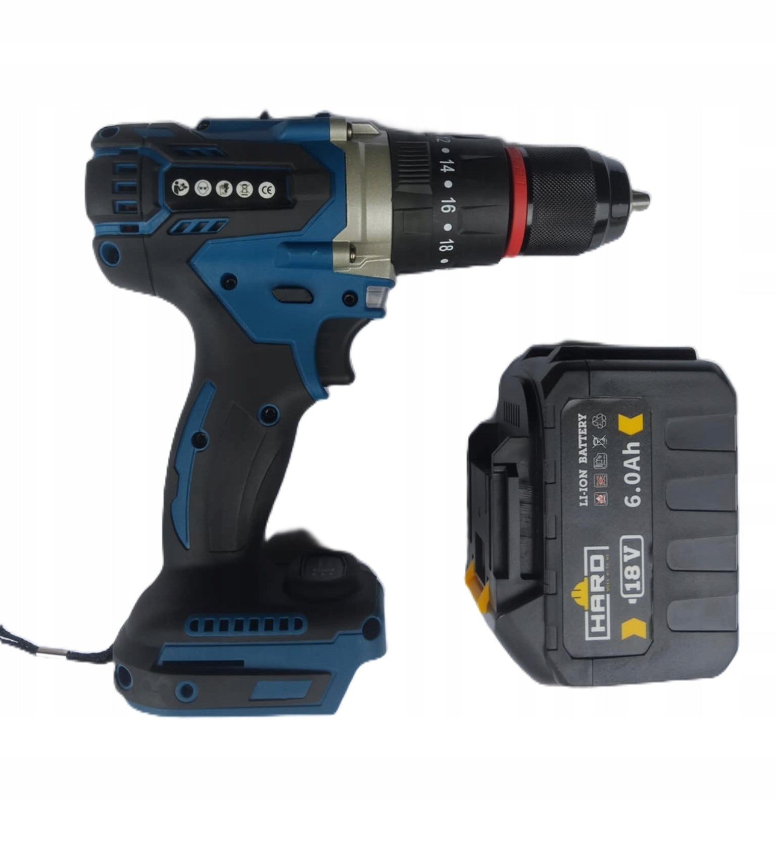 Cordless Impact Screwdriver 6AH 2Batteries 80NM Manufacturer code RWU