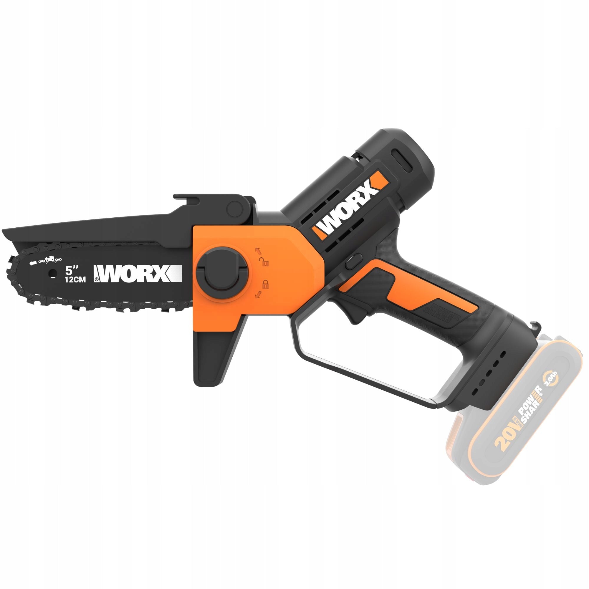 Cordless MINI CHAINSAW branch WORX WG326E.9 garden Manufacturer code WG326E.9