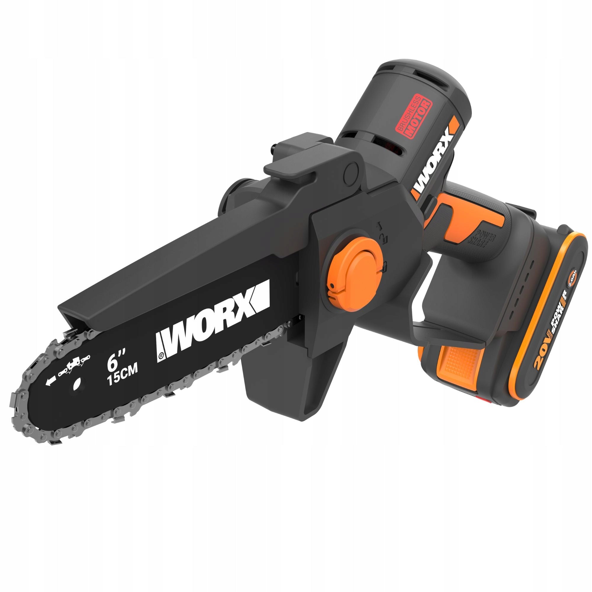 Cordless Mini Saw WORX WG327E 2Ah Small Handy For Garden Branches Brand Worx