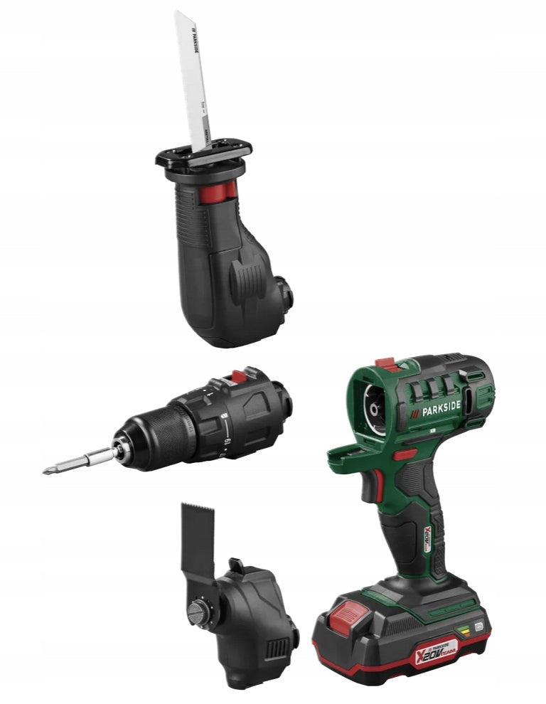 Cordless Multitool 20V, Parkside PKGA 20 Li C2 aku+charge