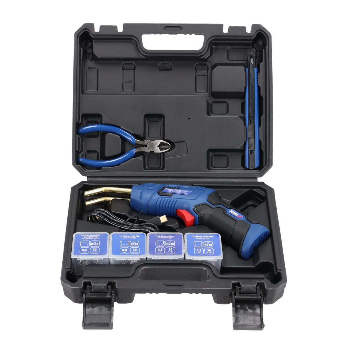 Cordless Plastic Welding Machine DEDRA Plastic Welding Machine 200 Pcs Staples Brand Dedra