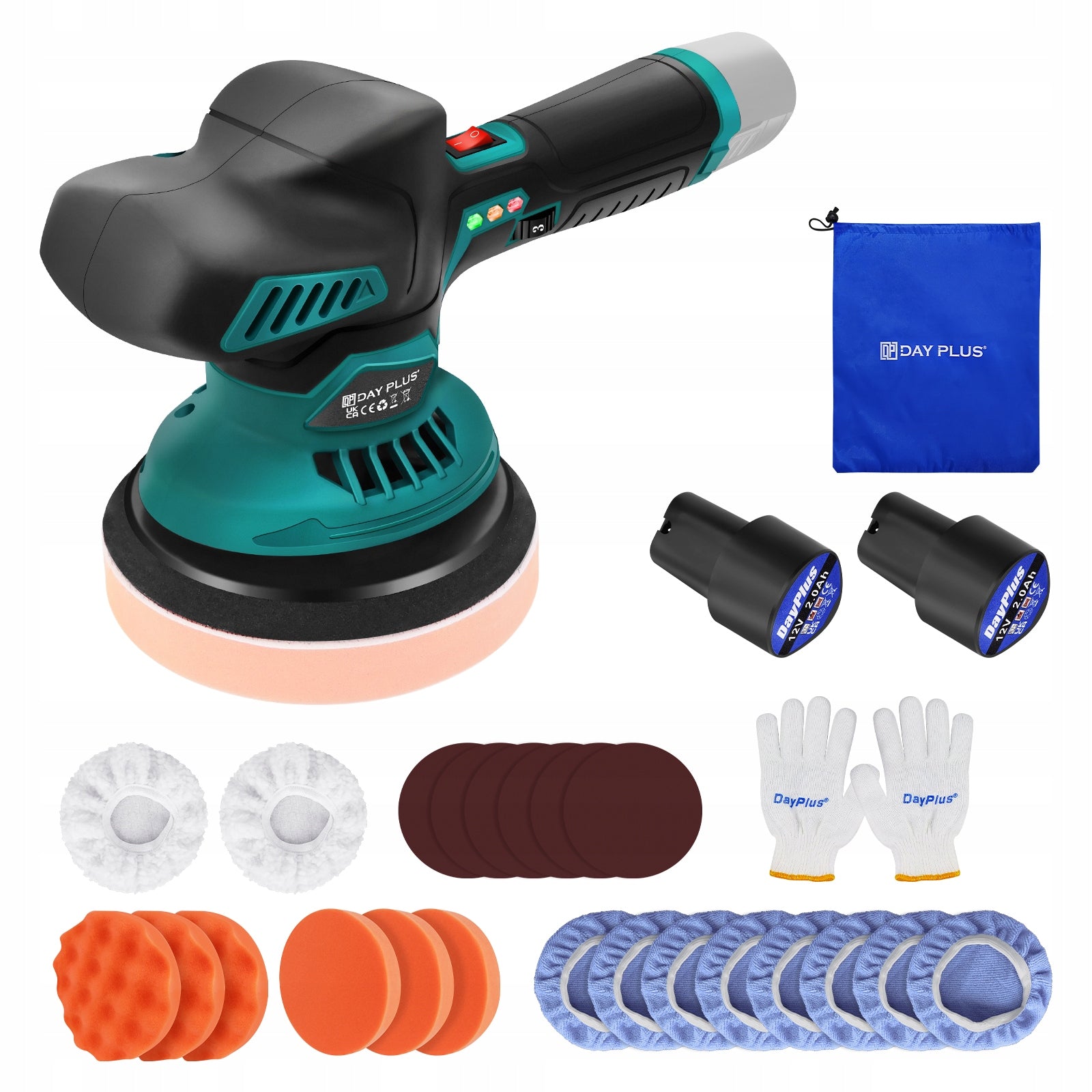 Cordless Polishercordless Car Polishing Machine 6variable Speeds Car Waxing