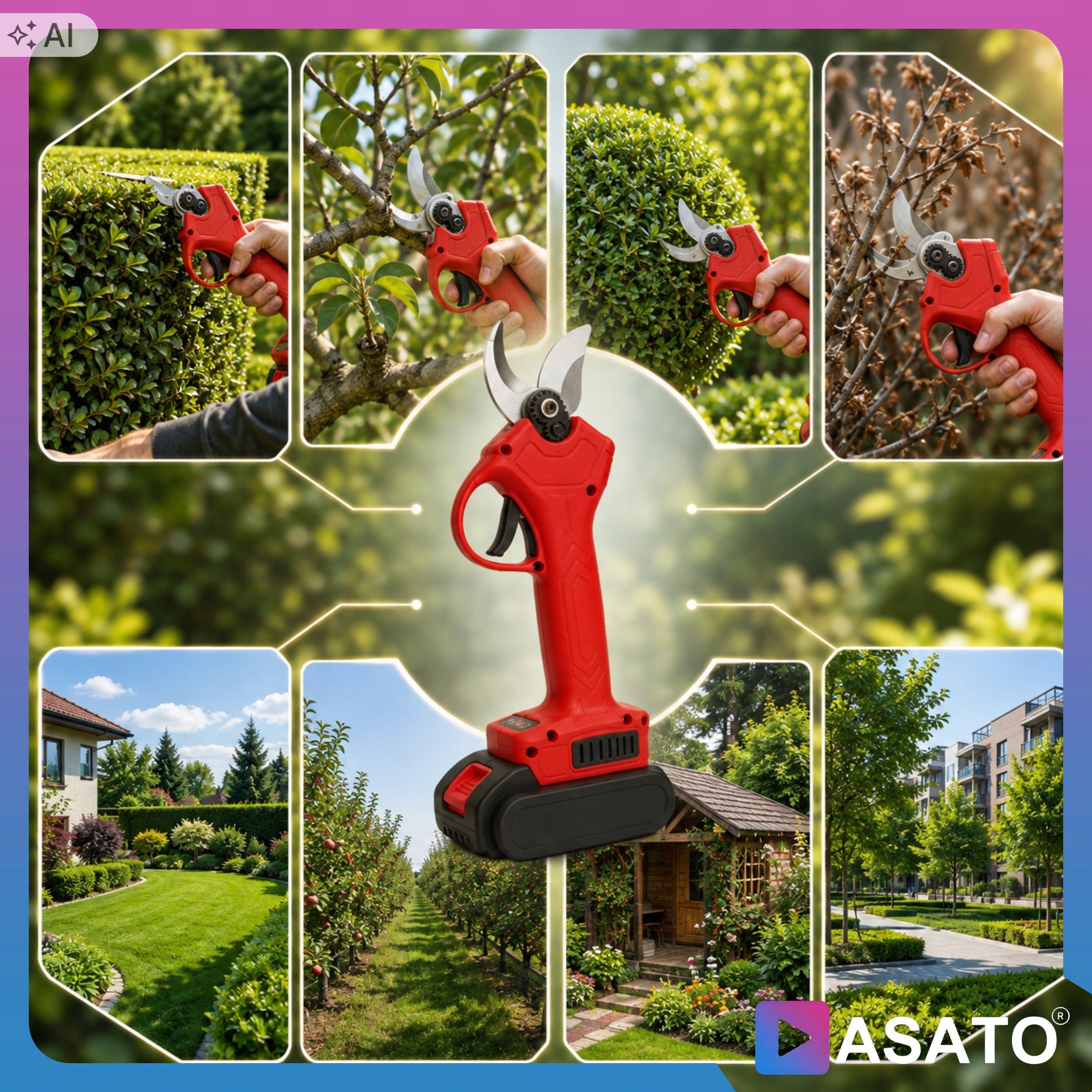 Cordless Pruner Electric Branch Shears Garden Cutter Manufacturer code Elektryczne Nożyce Do Cięcia