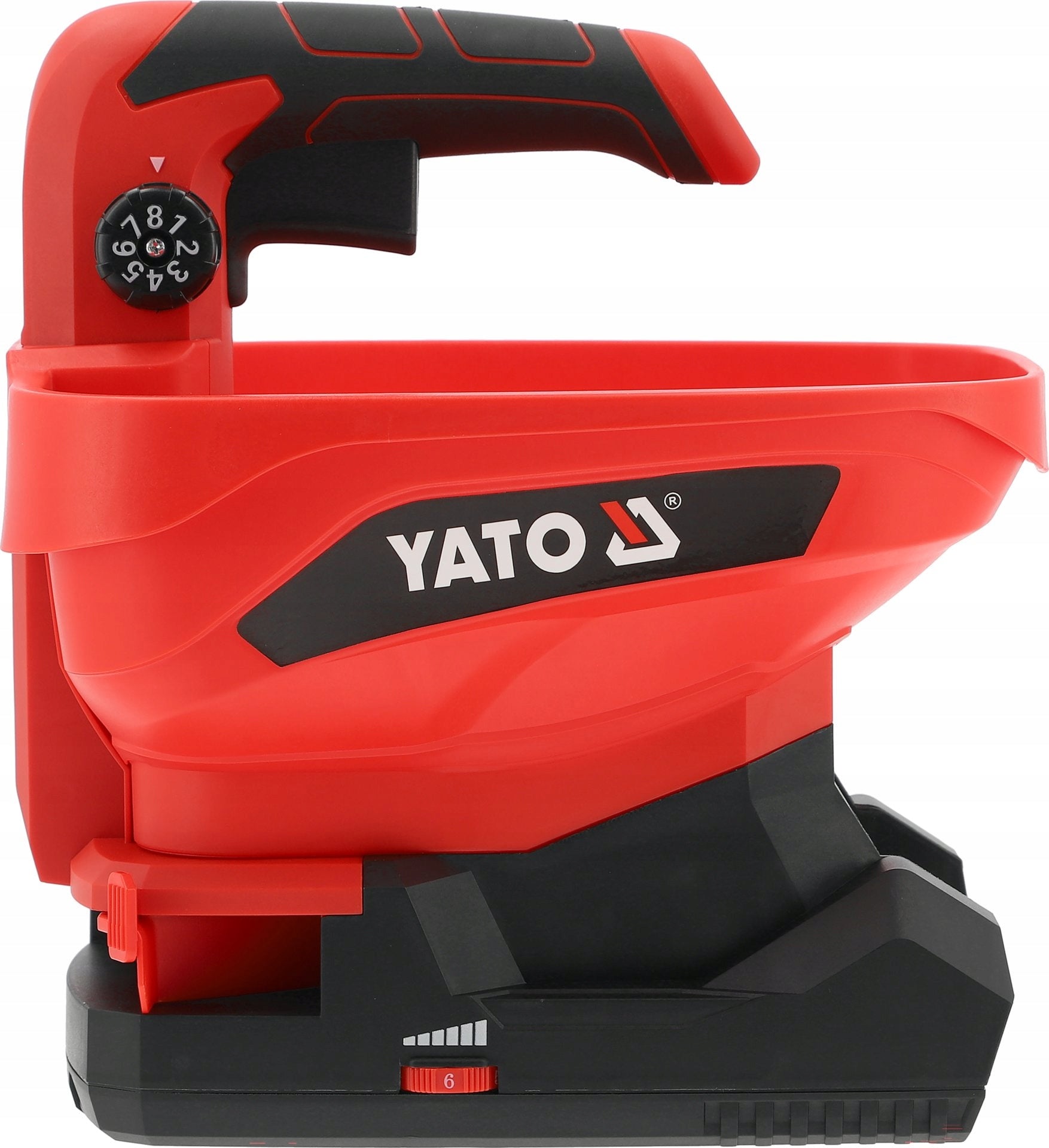 Cordless SEEDER Yato 18V Capacity 3.3 L for Grass Fertilizers 500 mm Power supply rechargeable battery
