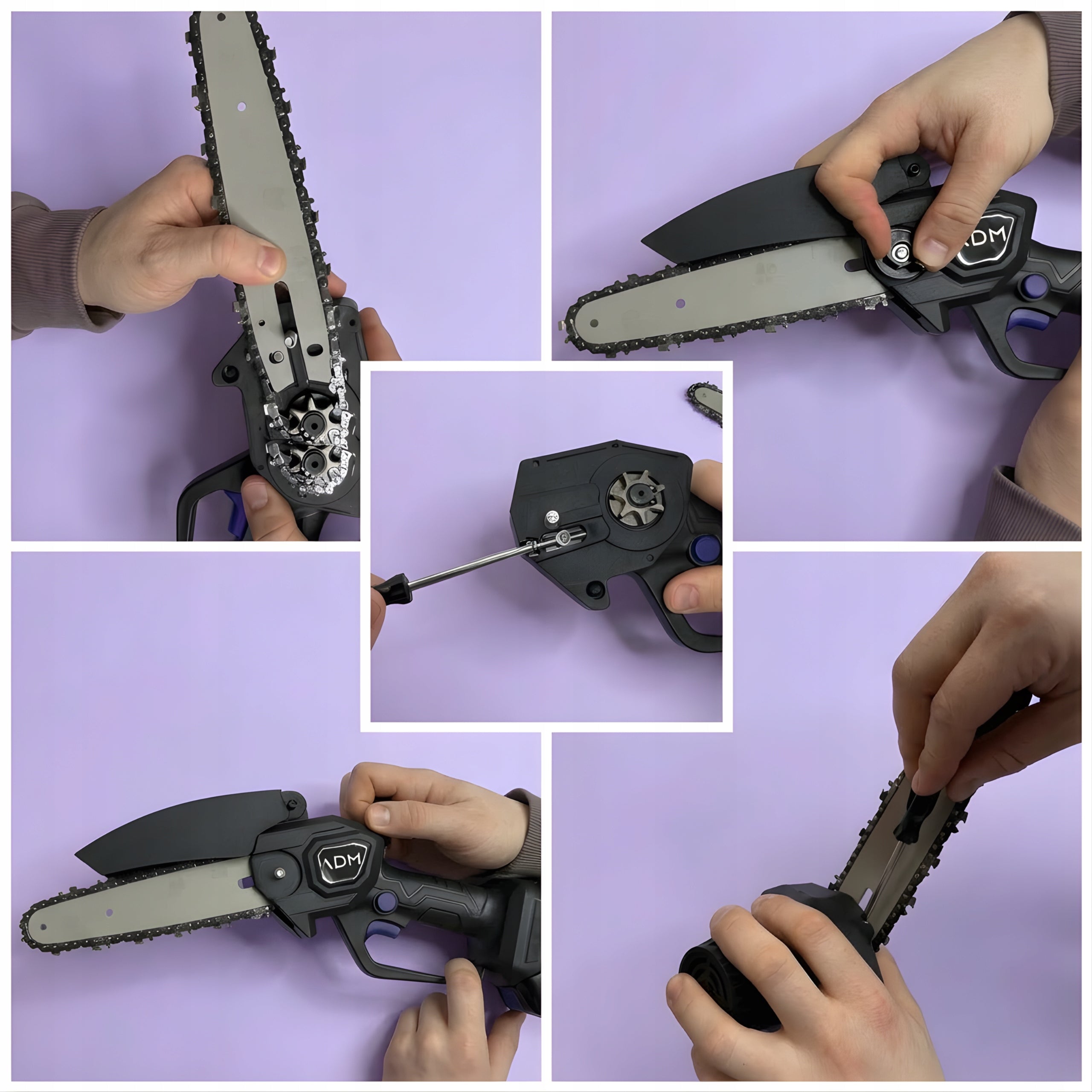 Cordless Saw with Telescopic Extension Chainsaw for Branches Power supply battery operated