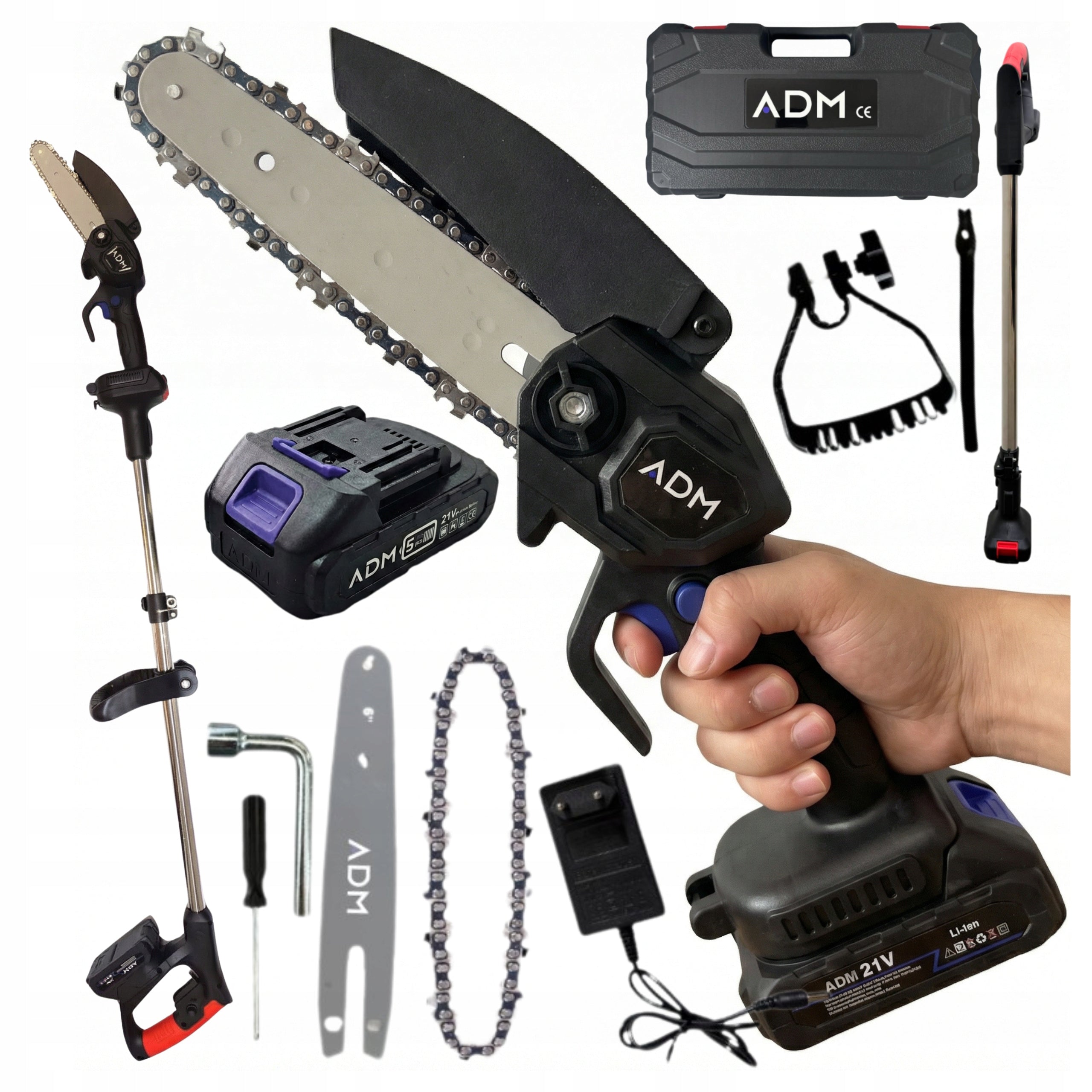 Cordless Saw with Telescopic Extension Chainsaw for Branches