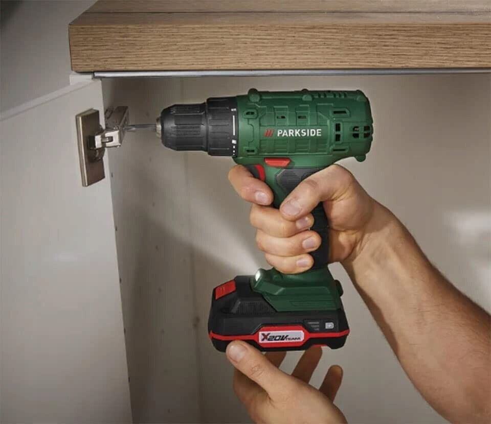 Cordless Screwdriver Parkside 20 V PBSA 20 Li 2Ah With Battery and Charger Manufacturer code PBSA 20li A1 + AKU + ŁADOWARKA
