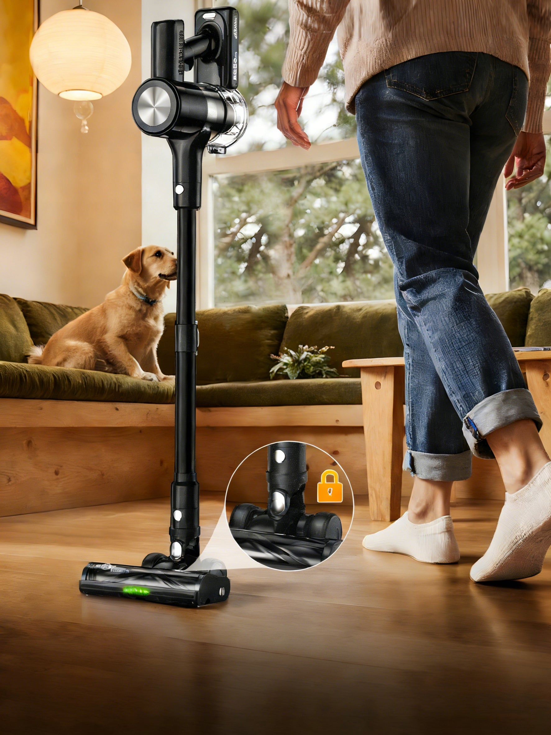 Cordless Upright Handheld Vacuum Cleaner Feward H28 500w 46KPA Brand Feward