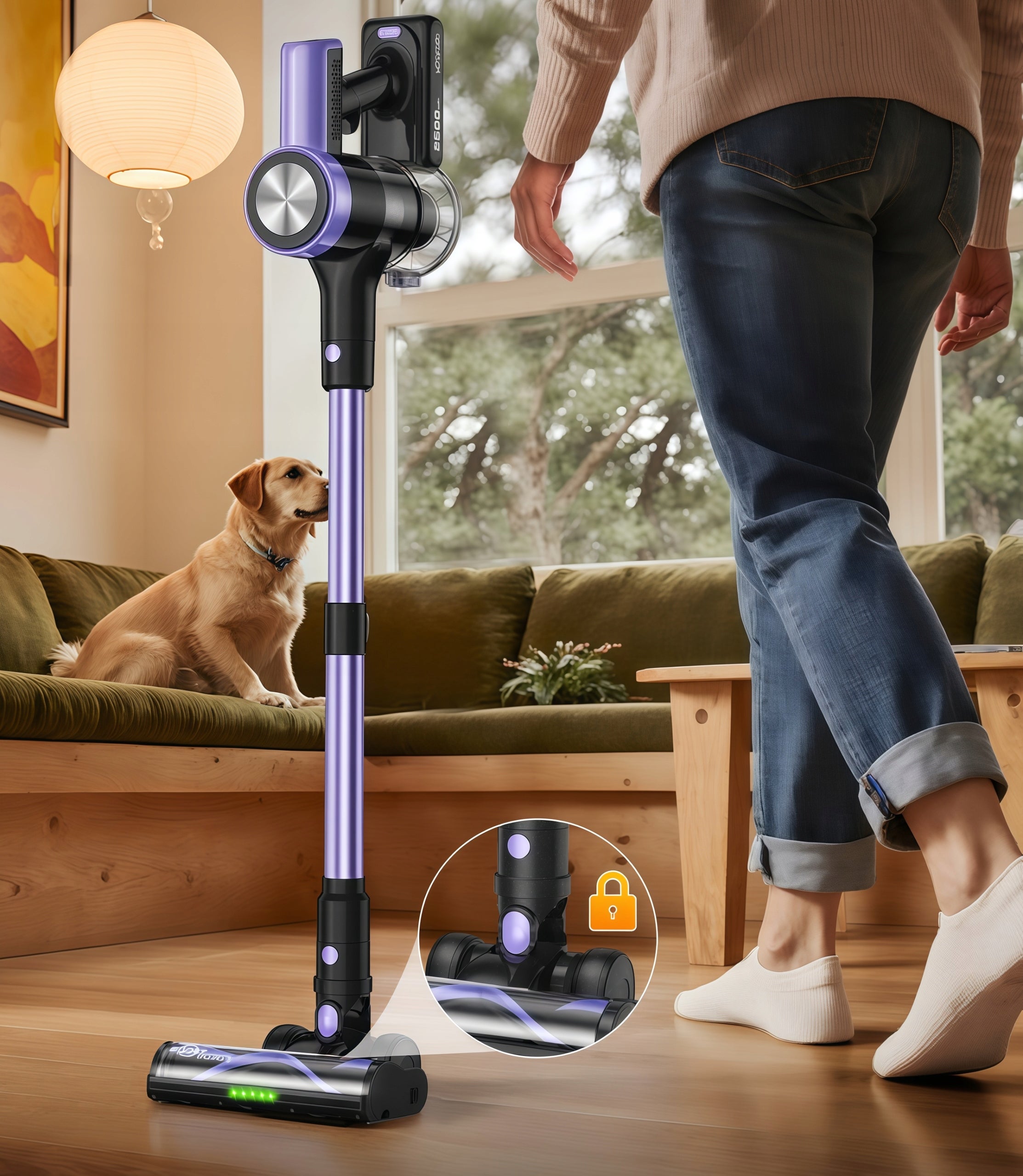 Cordless Upright Handheld Vacuum Cleaner H28 500w 46KPA For Home Manufacturer code pionowy odkurzacz 500 W