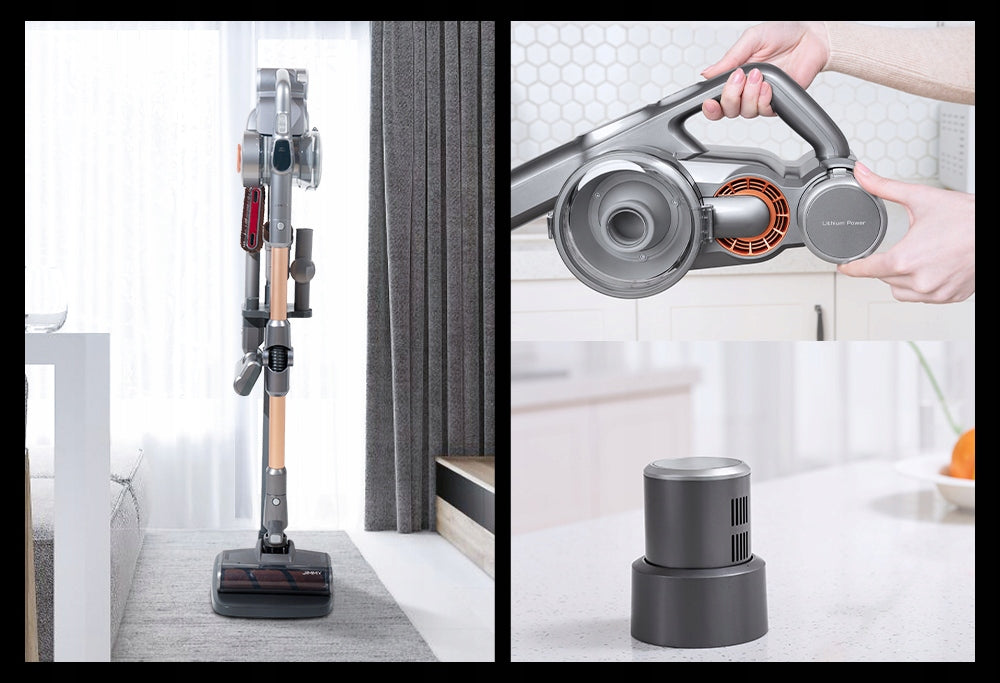 Cordless Upright Vacuum Cleaner 25KPa JIMMY H9 Pro HEPA Filter Bendable Pipe Dust container volume 0.6 l