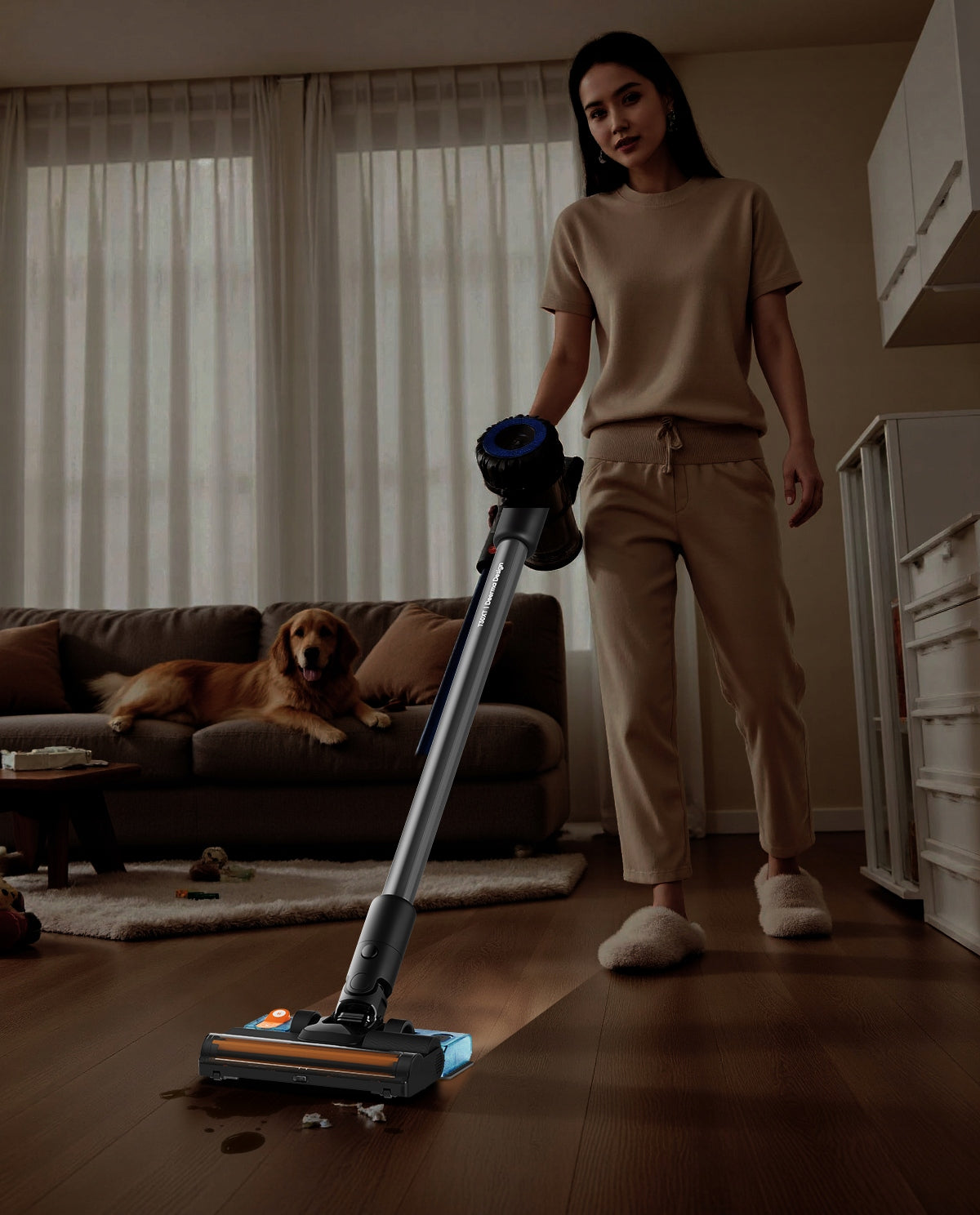 Cordless Upright Vacuum Cleaner DEERMA T30WXT – vacuuming and wet cleaning Manufacturer code Deerma T30W XT Vacuum Cleaner