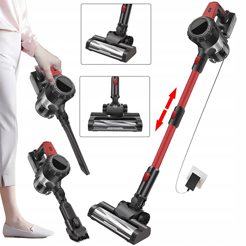 Cordless Vacuum Cleaner, Retractable Cordless Vacuum Cleaner With Lighting