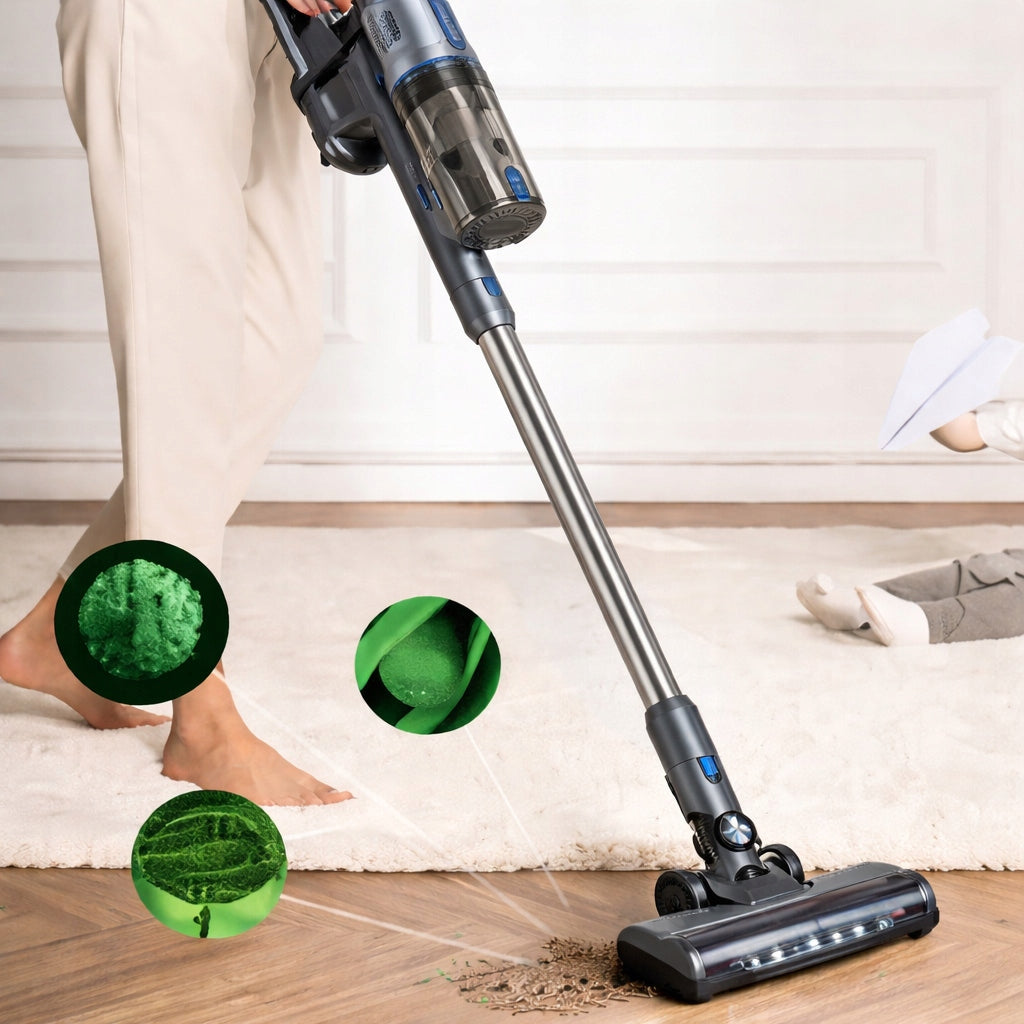 Cordless Vertical Vacuum Cleaner BERGMANN HAX 121 450W LED Electrobrush Manufacturer code MTP007819