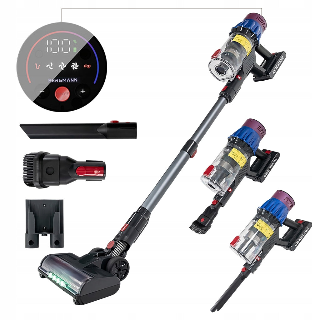 Cordless Vertical Vacuum Cleaner BERGMANN PUX 728 650W LED Electrobrush