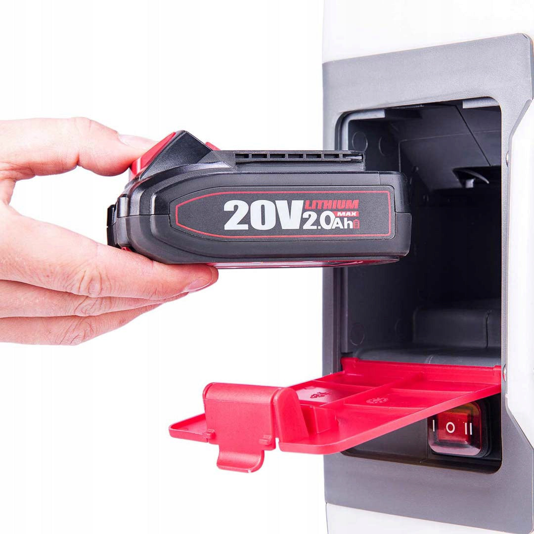 Cordless backpack sprayer Worcraft CBS-S20Li 12L 5bar - SOLO Power supply rechargeable battery
