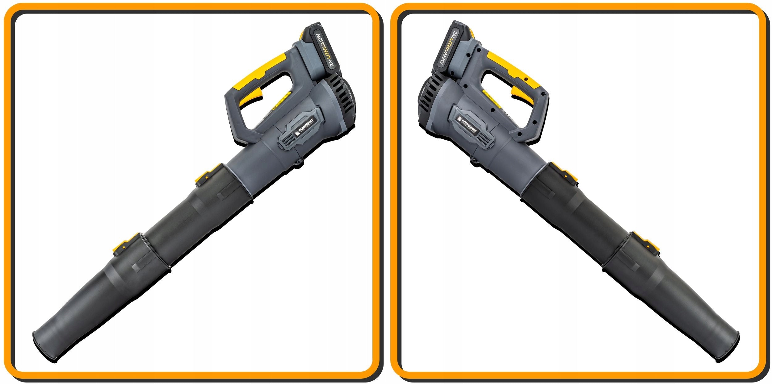 Cordless blower Powermat 260 km/h 2x 2 Ah Air velocity 260 km/h