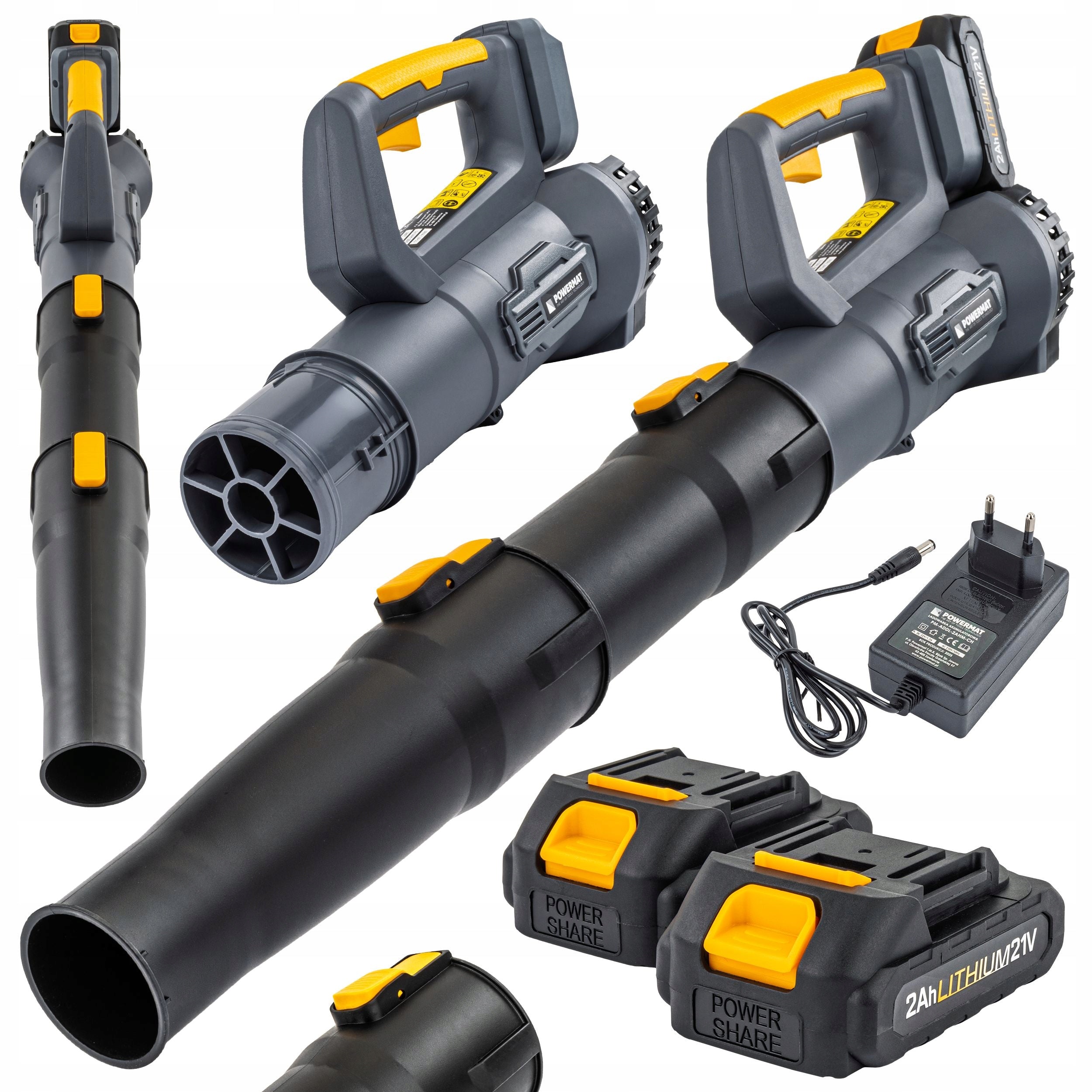 Cordless blower Powermat 260 km/h 2x 2 Ah