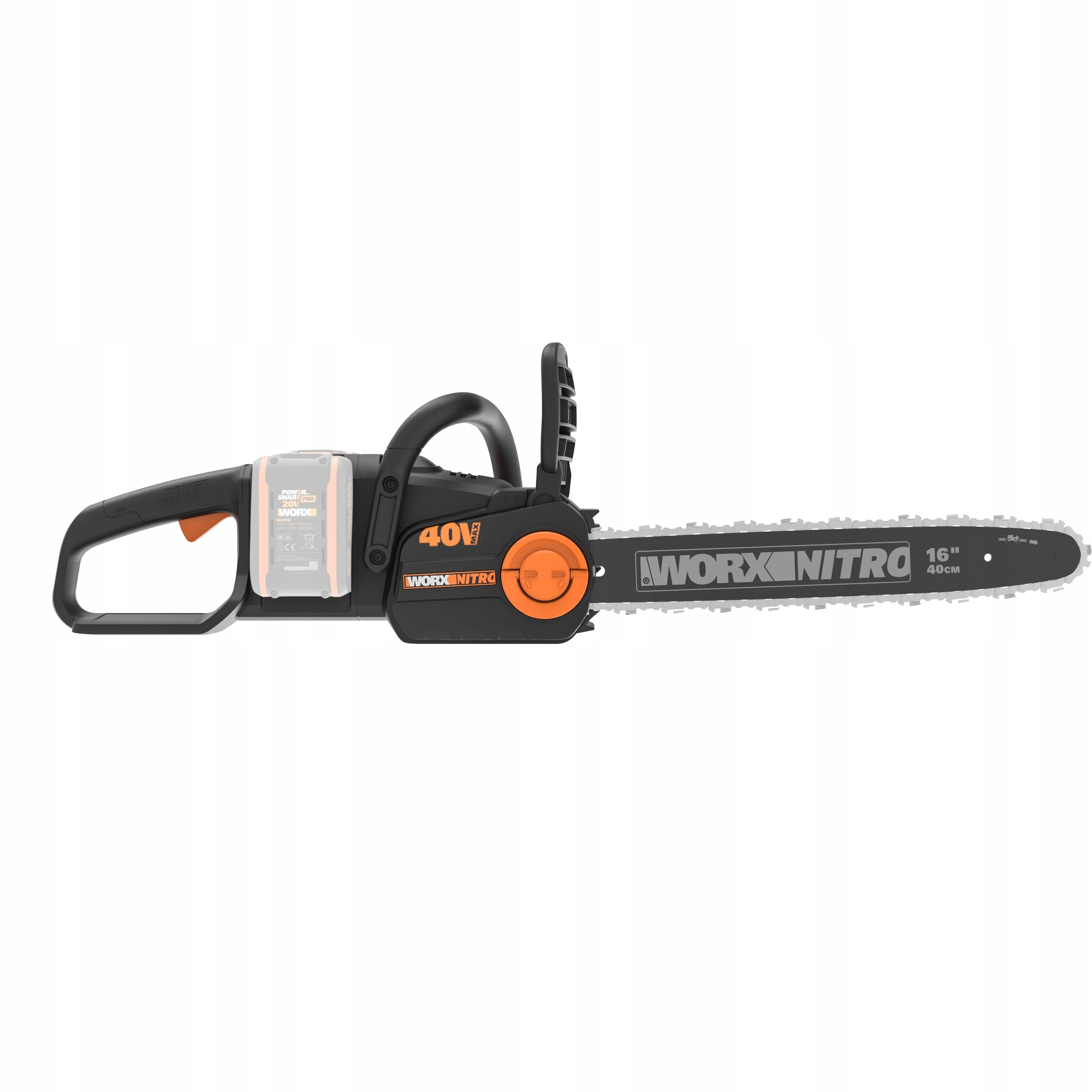 Cordless chainsaw Worx WG385E.9 40V NITRO PowerShare Brand Worx