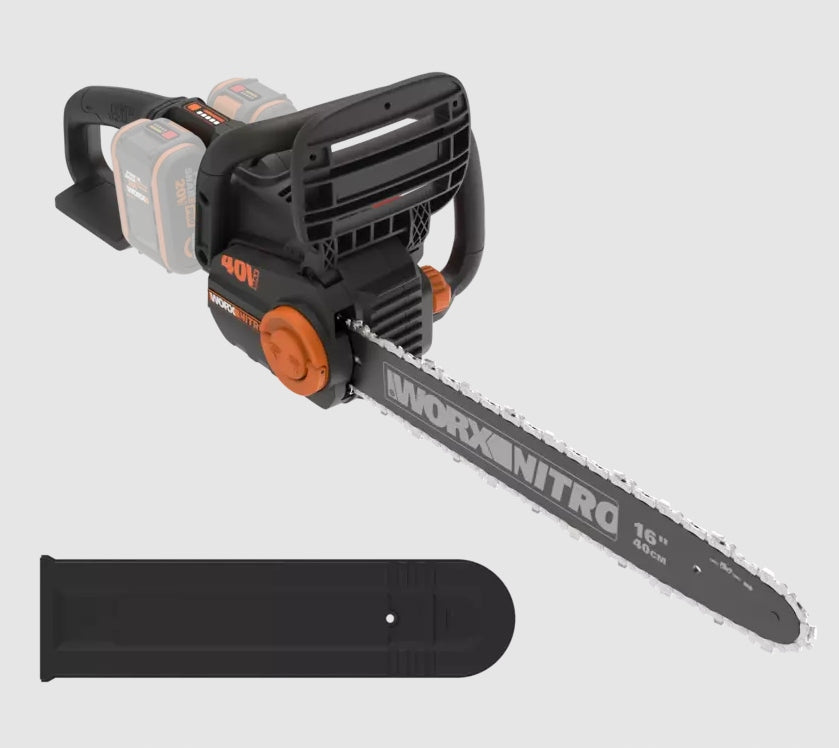 Cordless chainsaw Worx WG385E.9 40V NITRO PowerShare Power supply battery operated
