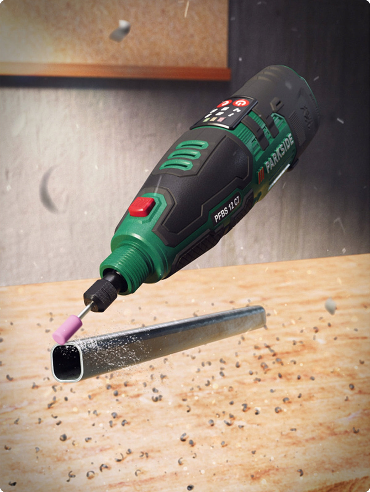 Cordless drill 12V PARKSIDE PFBS 12 52in1 Series c7