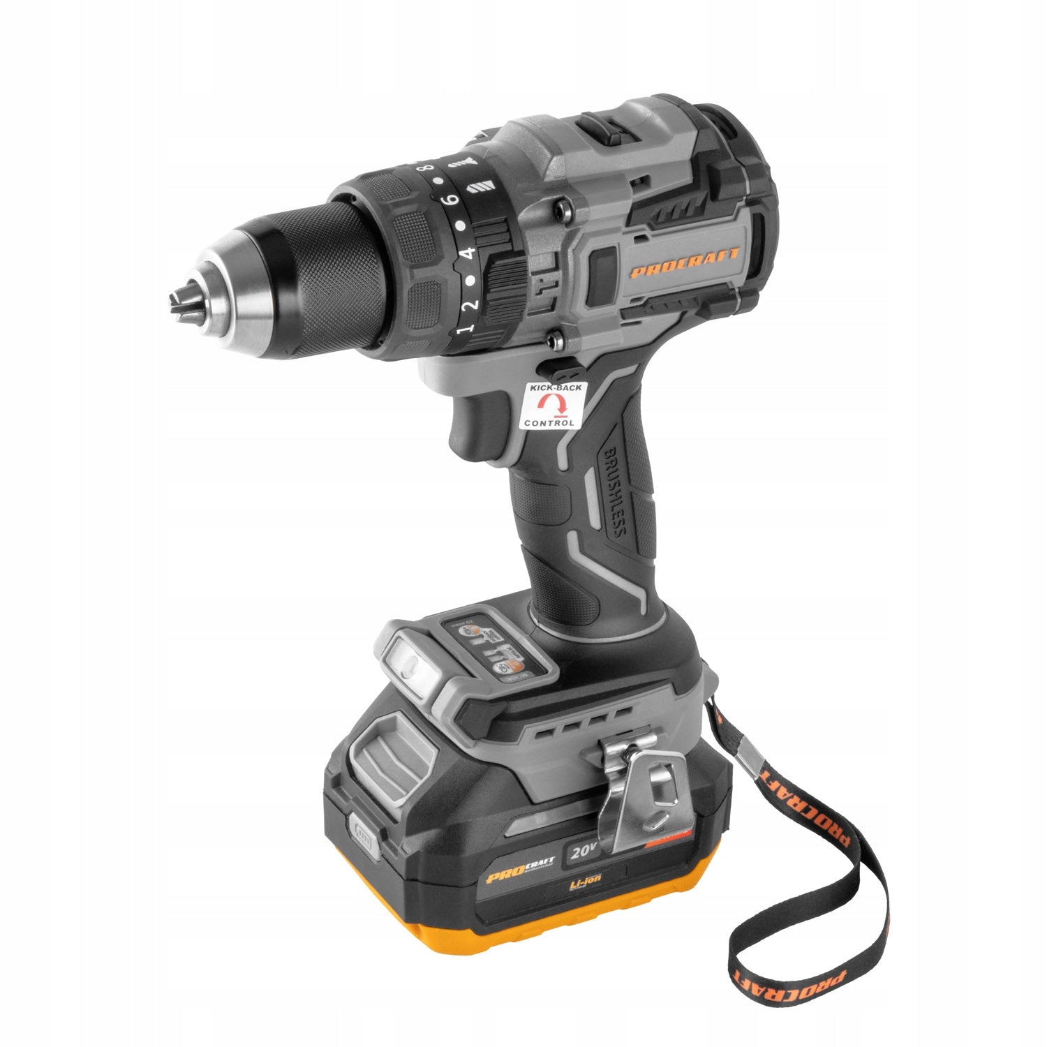 Cordless drill Procraft Industrial CD20B-1b-c Brand Procraft