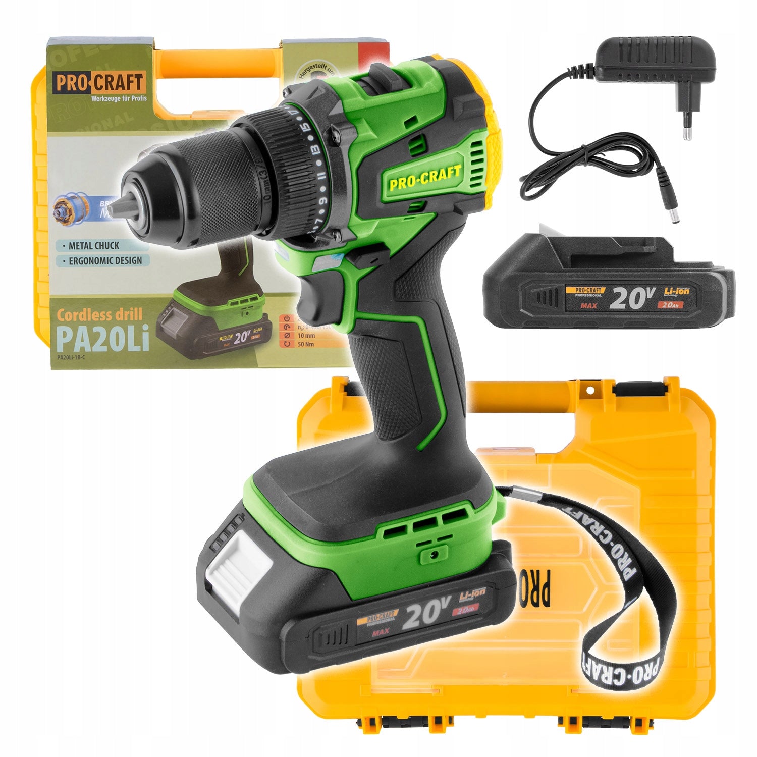 Cordless drill Procraft PA20Li
