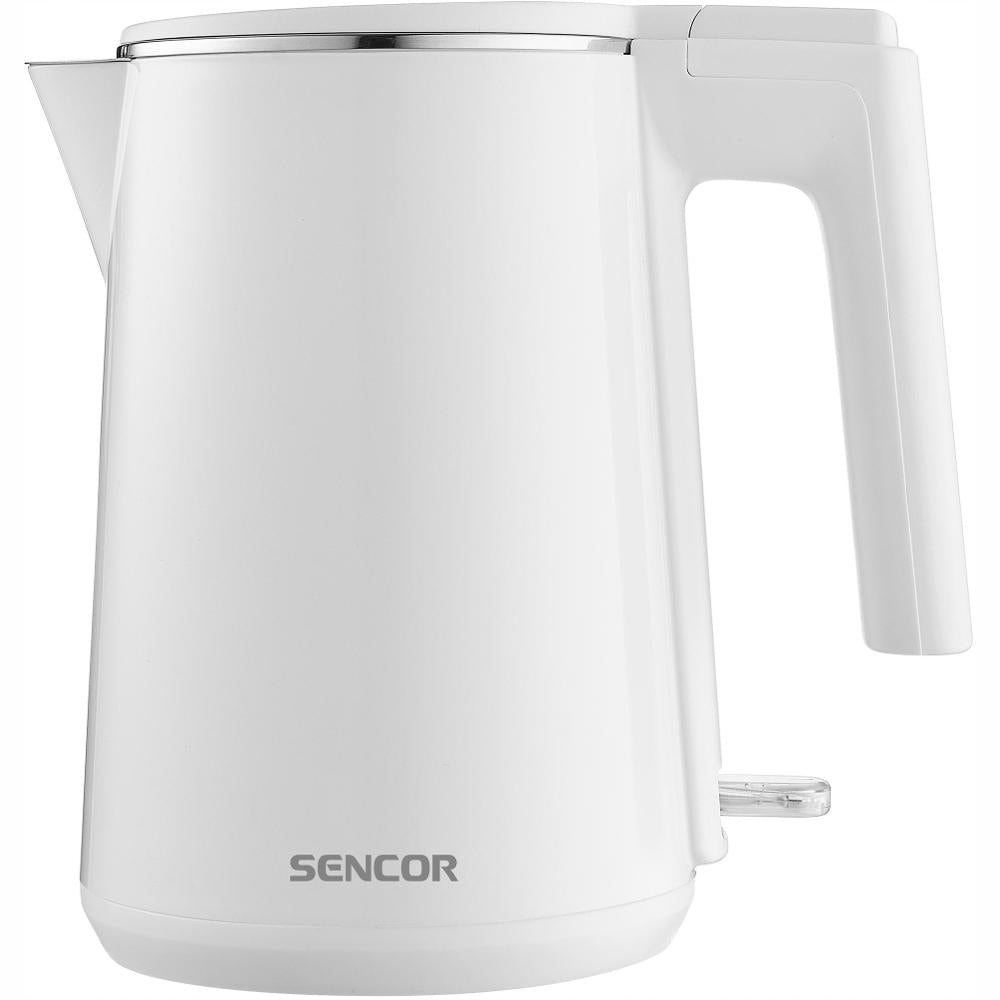 Cordless electric kettle Sencor 0155WH 1500W 1L double walls Manufacturer code SWK 0155WH