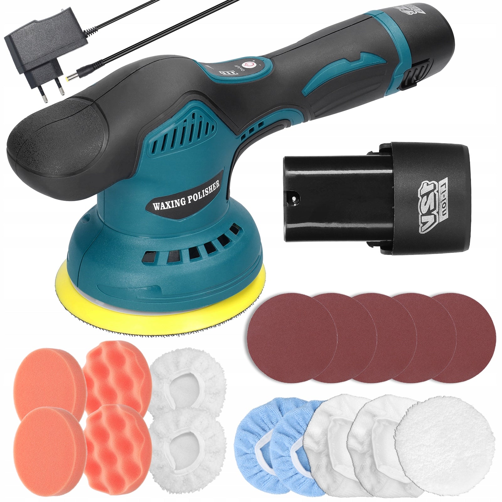 Cordless electric polisher 250 W 125 mm