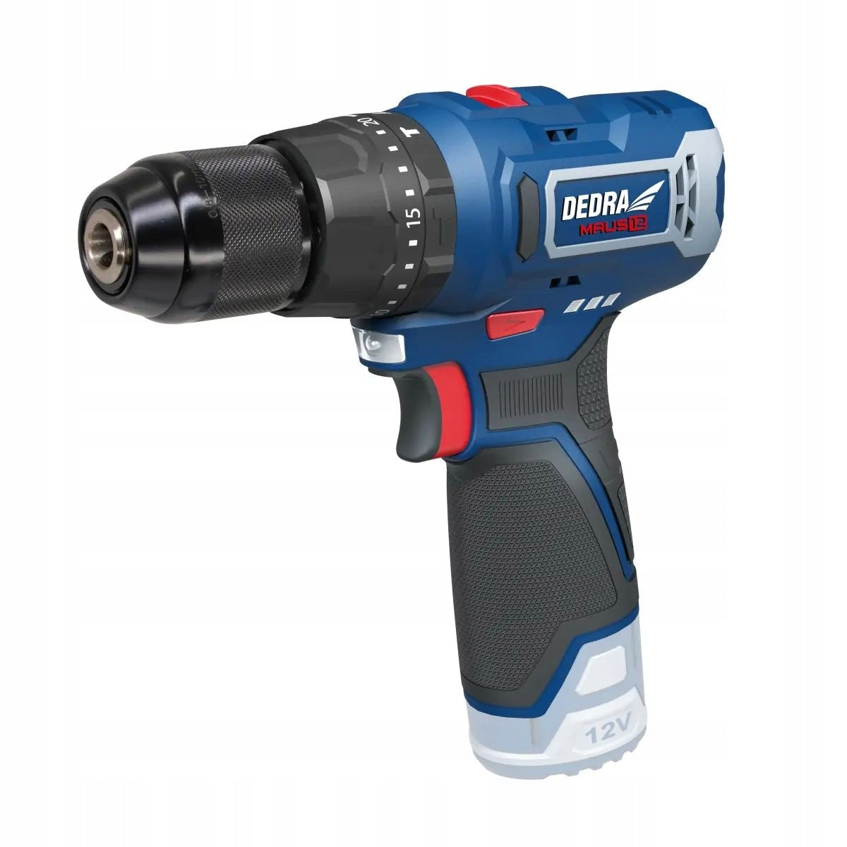 Cordless hammer drill 12V DEDRA MAUS DED7331 32Nm Packaging status original