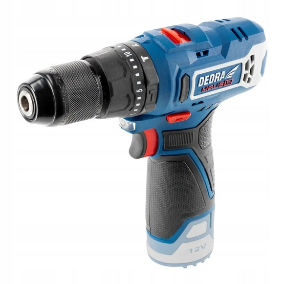 Cordless hammer drill 12V DEDRA MAUS DED7331 32Nm