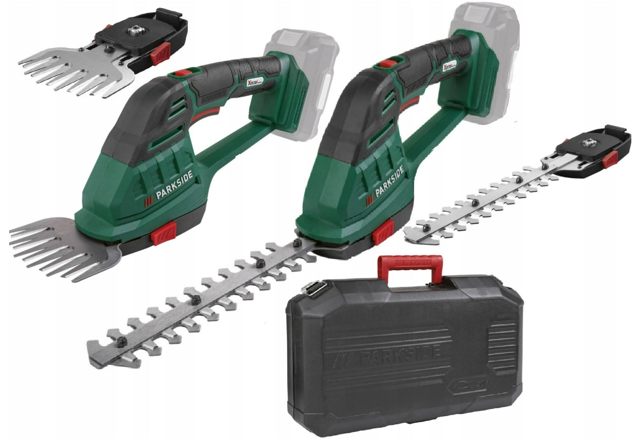 Cordless hedge bush grass shears 18 cm 20V 2in1 Parkside PAGS