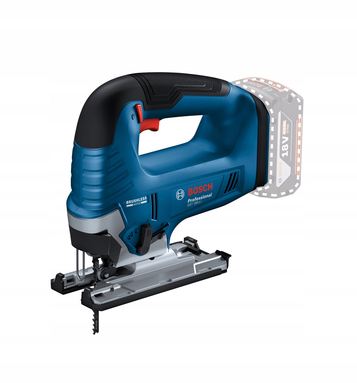 Cordless jigsaw BOSCH GST 185-LI SOLO 06015B3021 Packaging status original