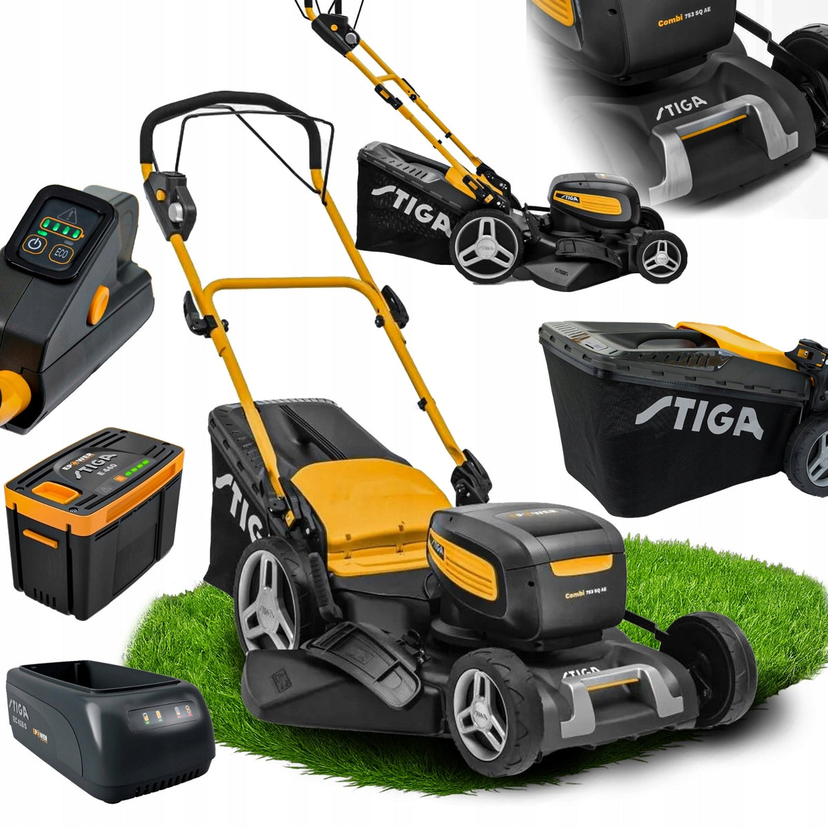 Cordless mower STIGA Combi 753 SQ AE 51cm 60L 48V 5Ah