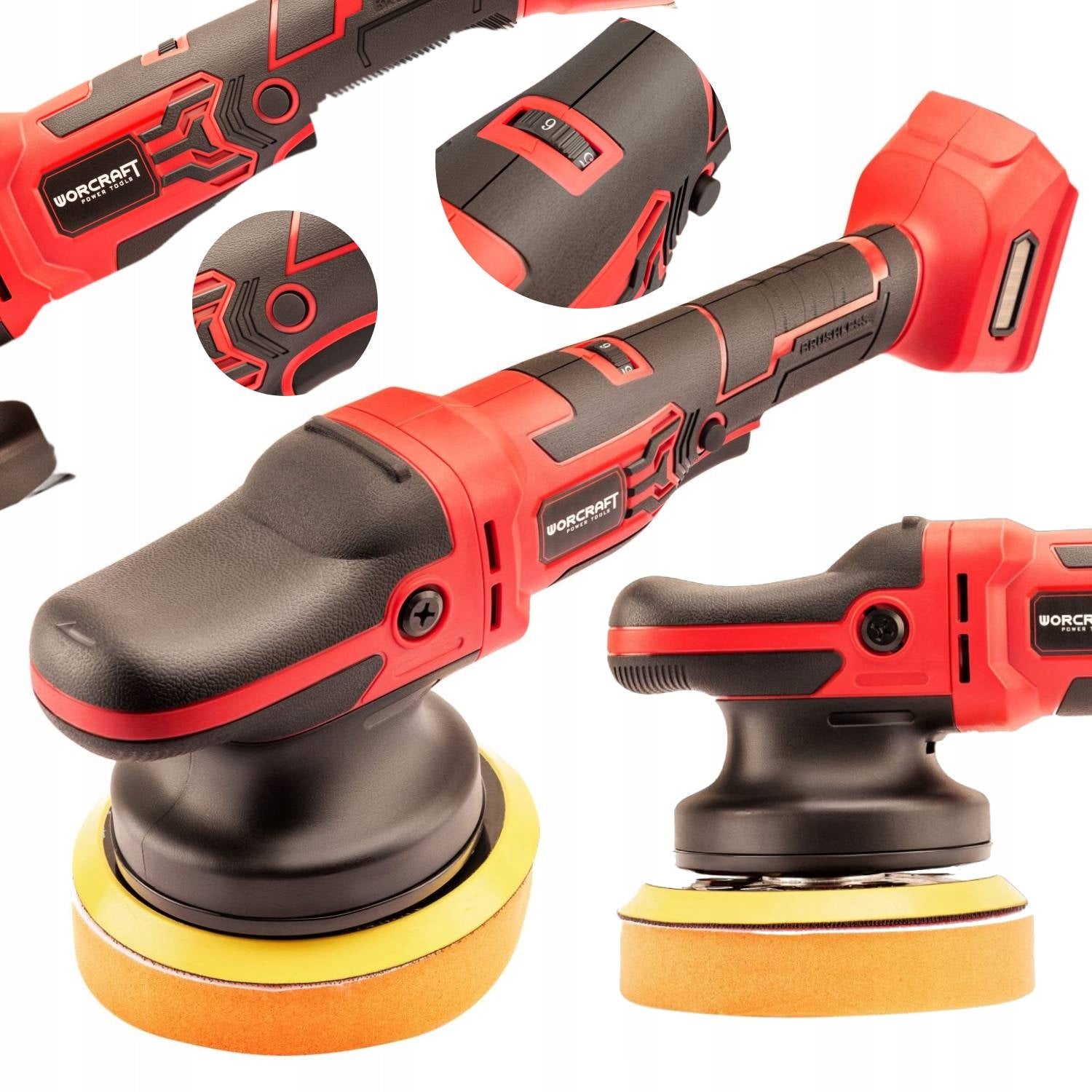 Cordless polisher WORCRAFT 20V brushless GIFT for DAD