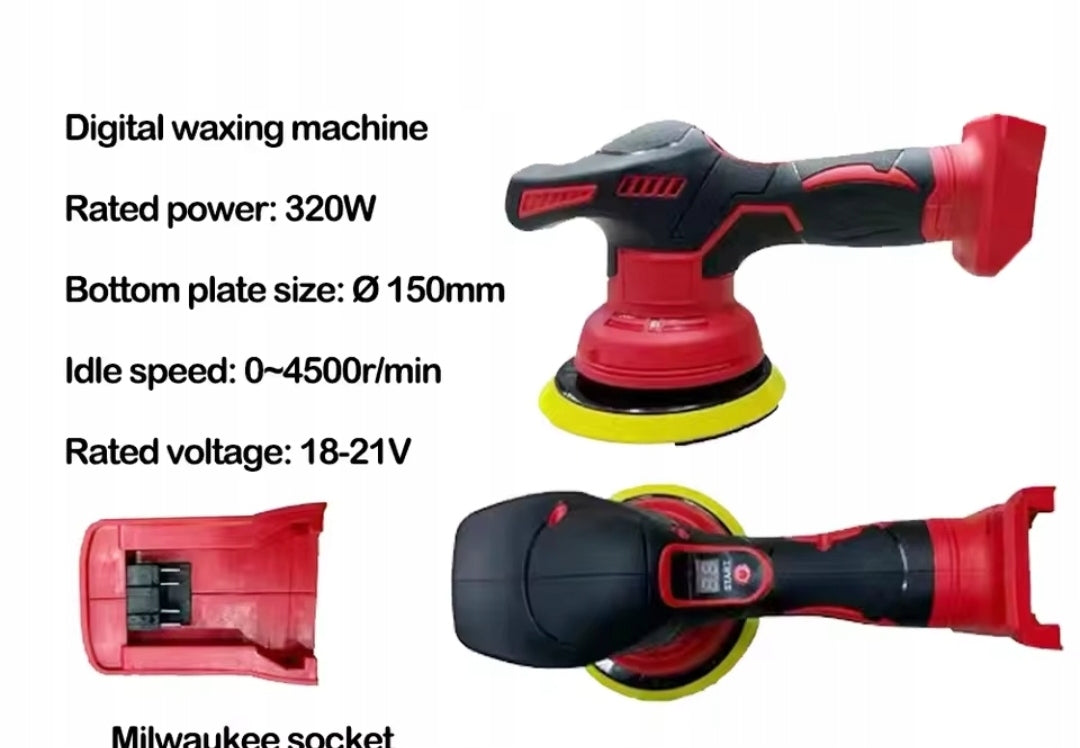 Cordless polisher compatible with Milwaukee 18-Volt batteries Manufacturer code M18FAP180-502