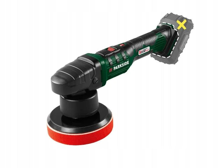 Cordless polisher with adjustable PARKSIDE PPMA 20-Li C4 150 mm case pad
