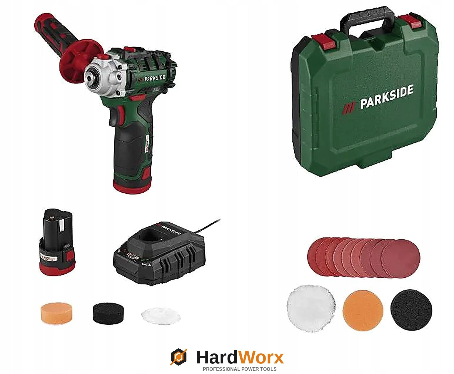 Cordless polisher with battery and charger 12V PAAP 12 F6 PARKSIDE
