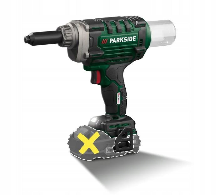 Cordless riveter 20V PARKSIDE PABNSG 20-Li A1 for riveting Manufacturer code PBNSG 20-Li A1
