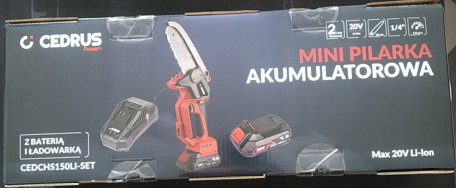 Cordless saw with battery and charger Cedrus AUTOMATIC LUBRICATION Manufacturer code CEDCHS150LI-SET