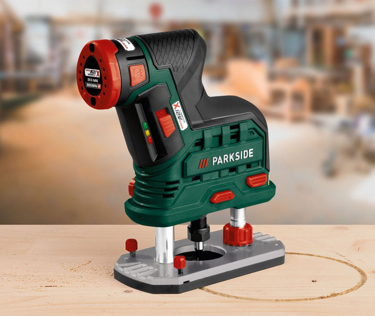 Cordless spindle milling machine PARKSIDE POFA 12 B3 Packaging status original