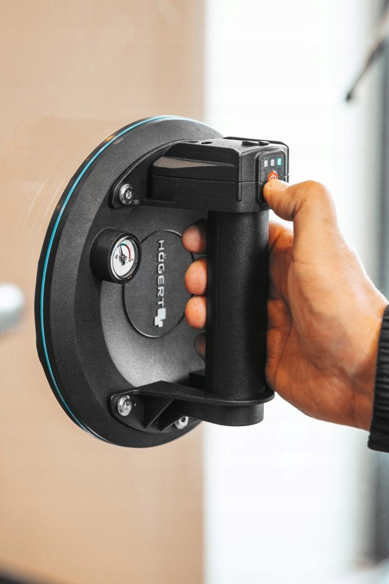 Cordless suction cup 200 mm with pressure gauge Hogert HT3B340 Brand Hoegert Technik