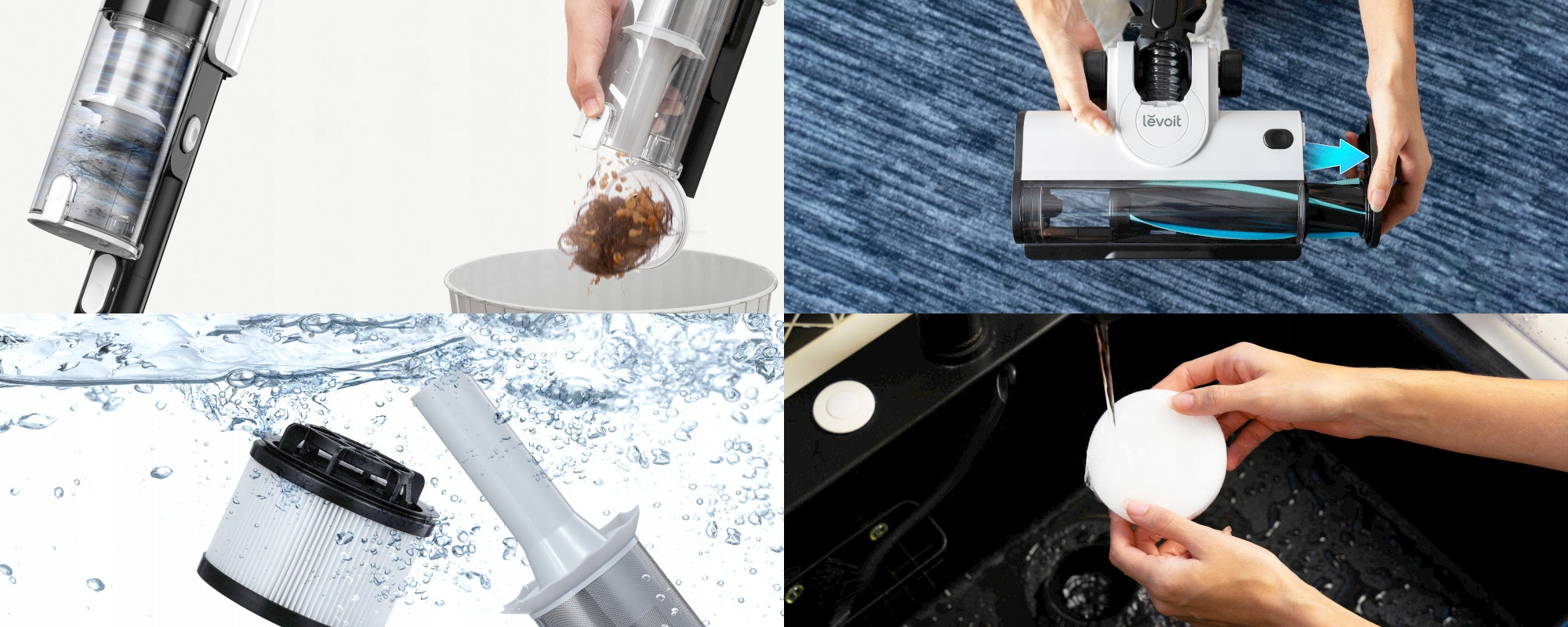 Cordless upright vacuum cleaner Levoit LVAC-200 bagless electric brush Dust container volume 0.75 l