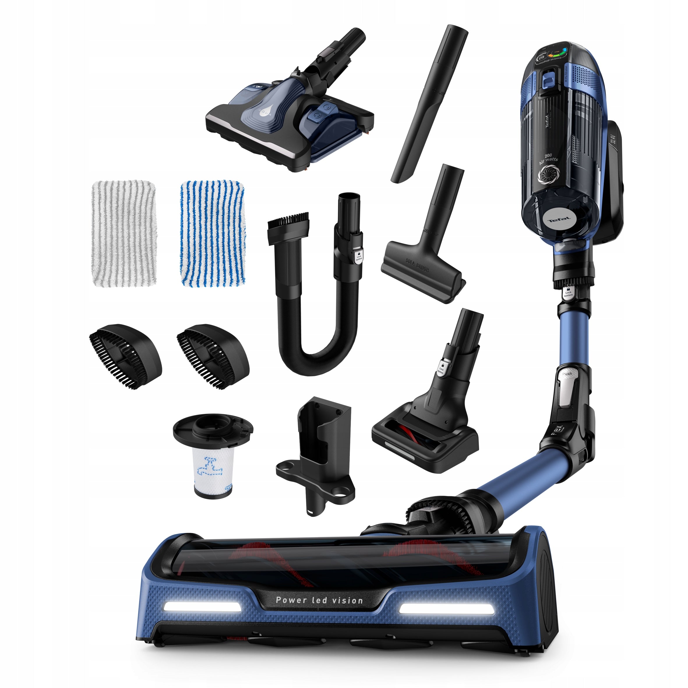 Cordless upright vacuum cleaner TEFAL X-Force Flex 14.60 AQUA TY99C0 3in1 Packaging status original