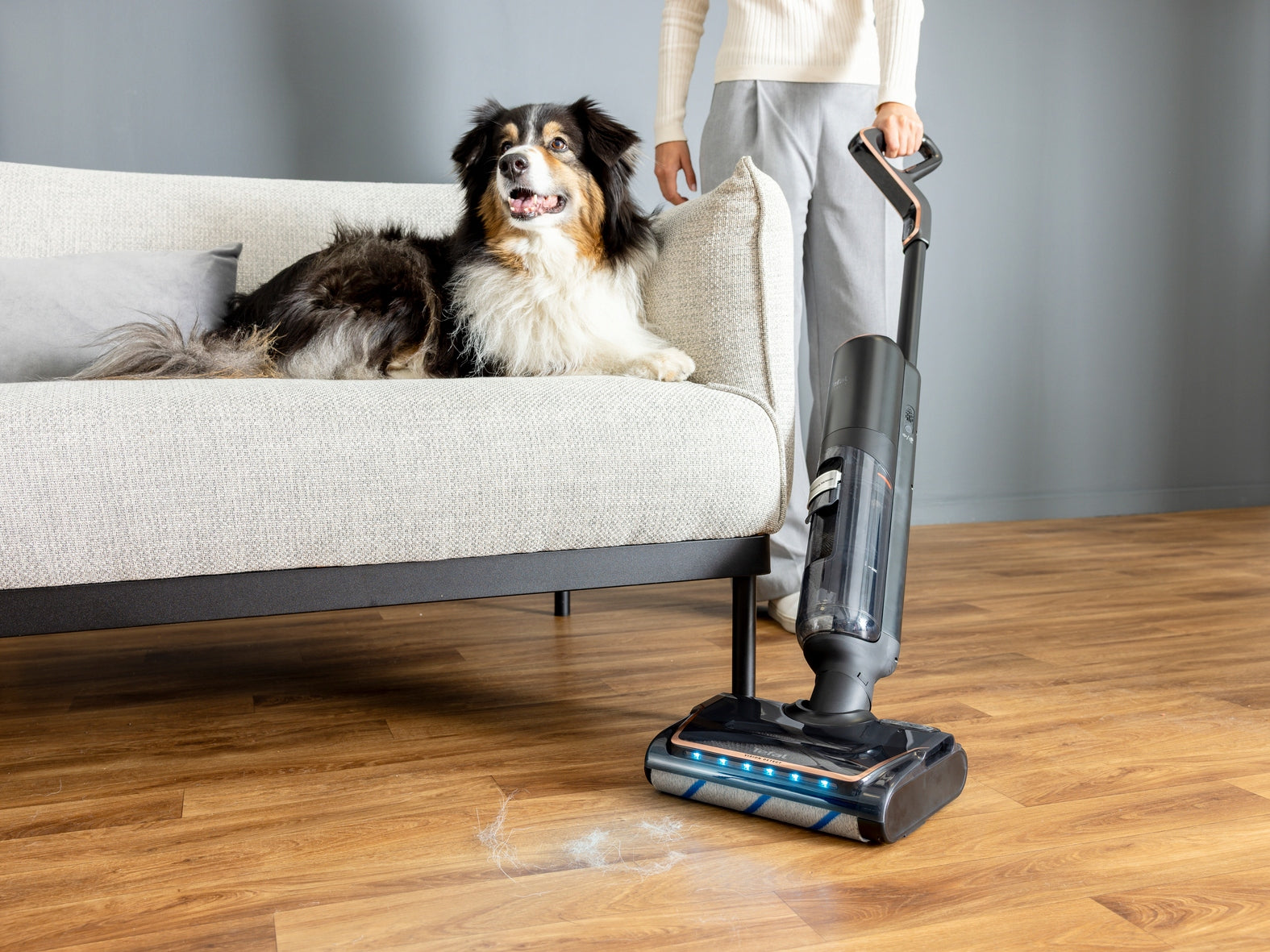 Cordless upright vacuum cleaner Tefal X-Clean 7 GF5736 Dust container volume 0.5 l