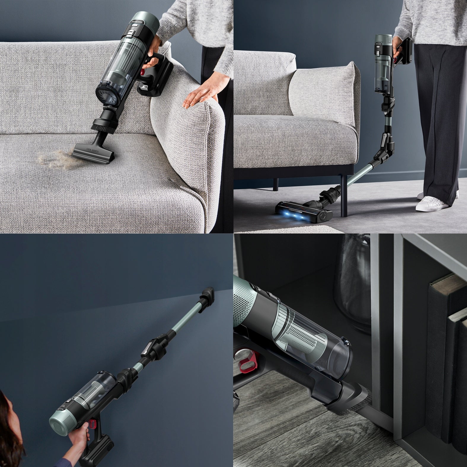 Cordless upright vacuum cleaner Tefal X-Force Flex 10.80 TY7A32 LED Manufacturer code 7211005472