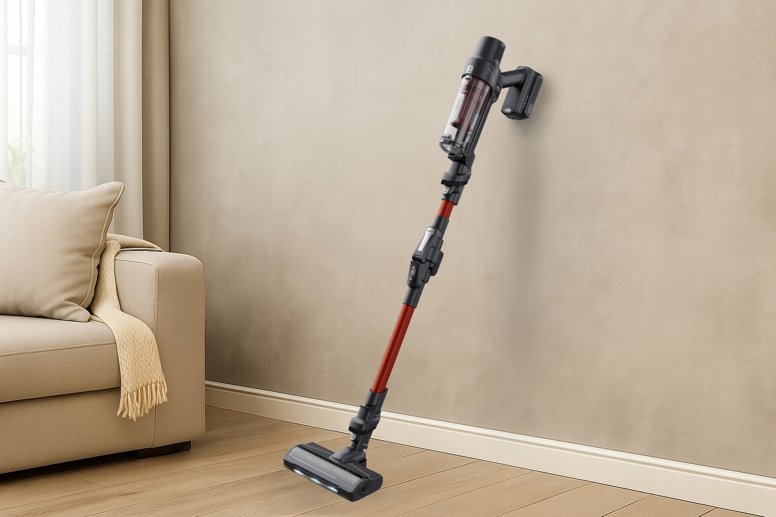 Cordless upright vacuum cleaner Tefal X-Pert Flex 7.60 TY6A83 for hair Manufacturer code 7211005411