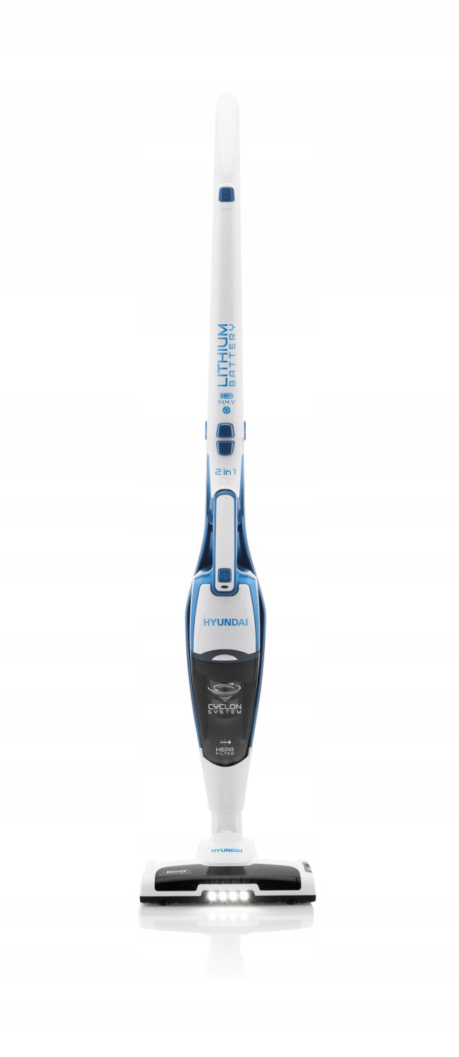 Cordless vacuum cleaner Hyundai VC914 white 2in1 HEPA backlight foldable Manufacturer code VC914