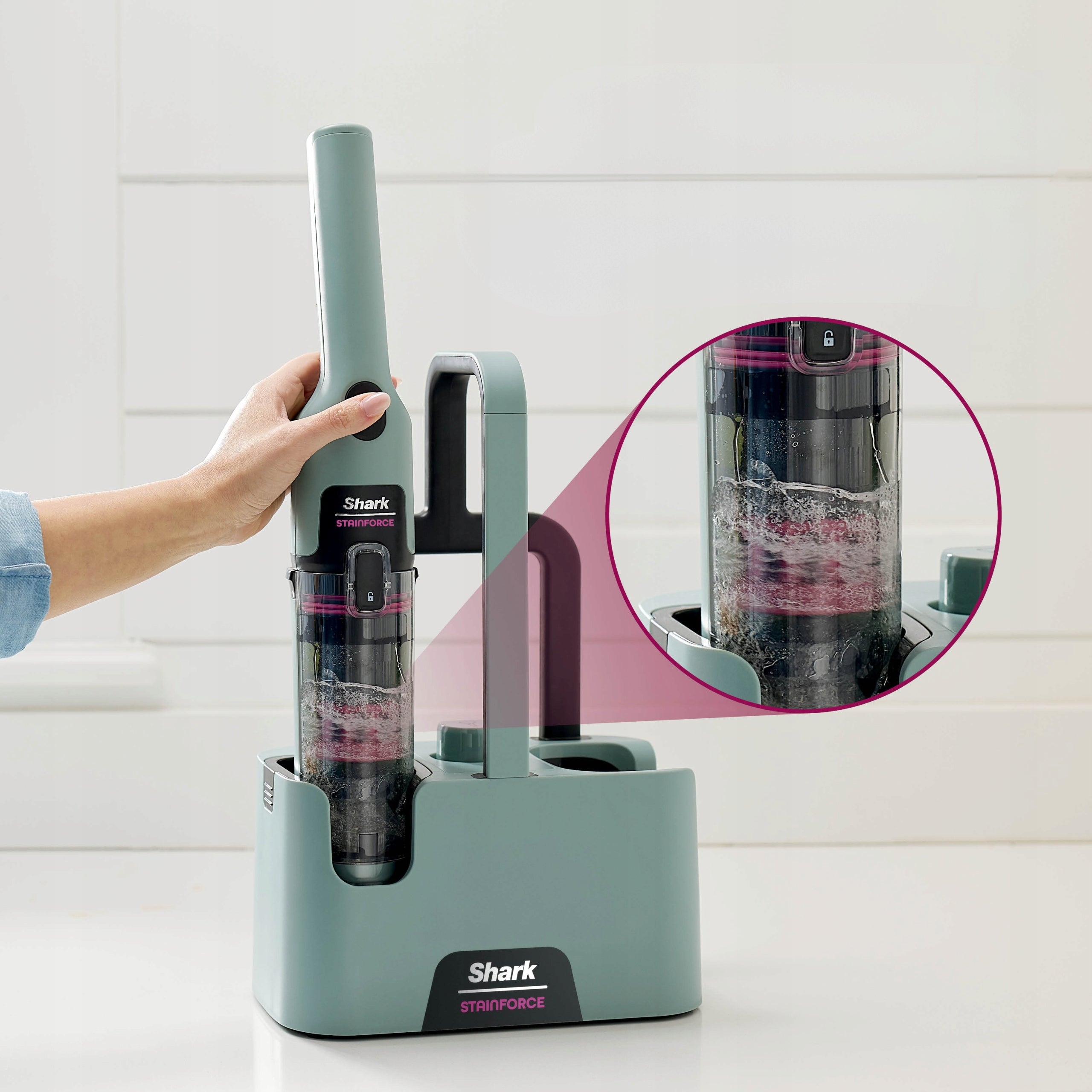 Cordless vacuum cleaner SHARK StainForce HX100EUCP 100W 140ml Manufacturer code HX100EUCP