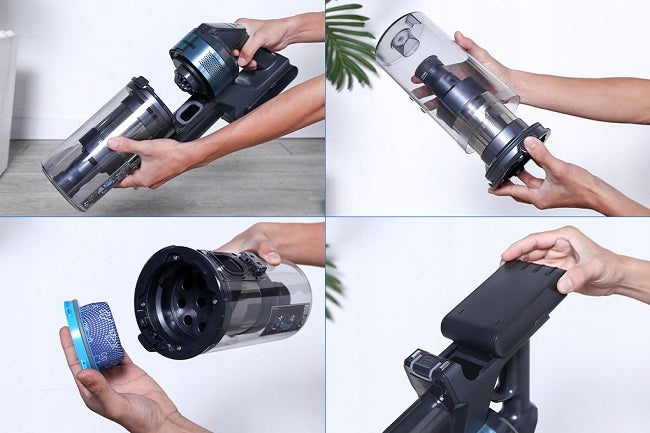 Cordless vacuum cleaner Samsung VS15A6031R1 Jet 60 Turbo Electrobrush Power supply rechargeable battery